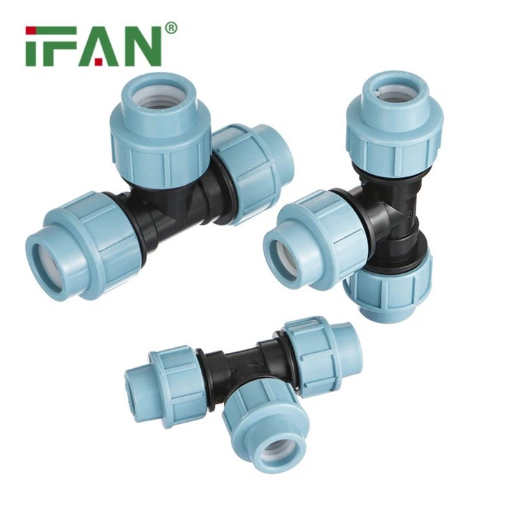 HDPE rörfesting PP tee ASTM D3350